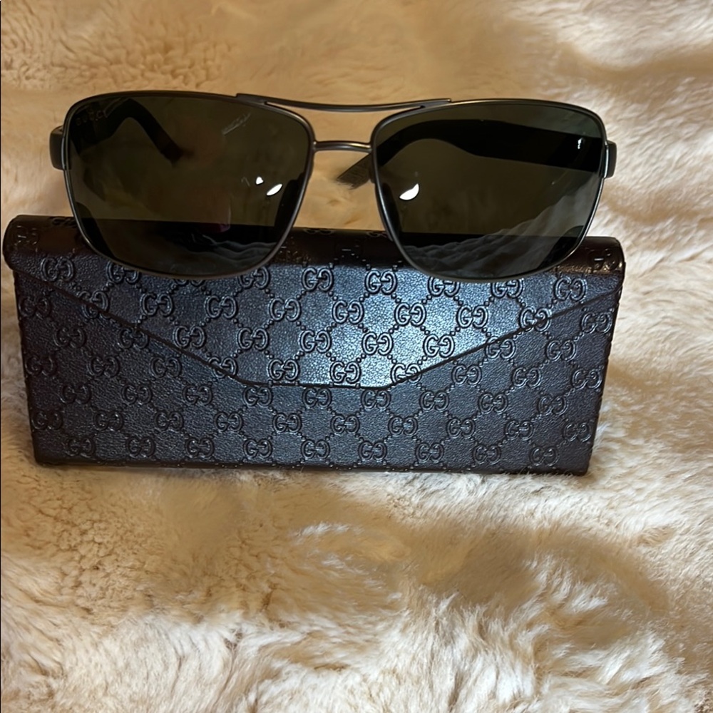 Gucci Black Sunglasses with Case